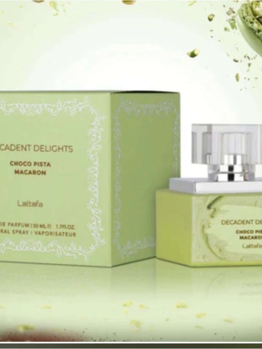 Decadent Delights Choco Pista Macaron 50ml Eau de Parfum - Light Pistachio Green